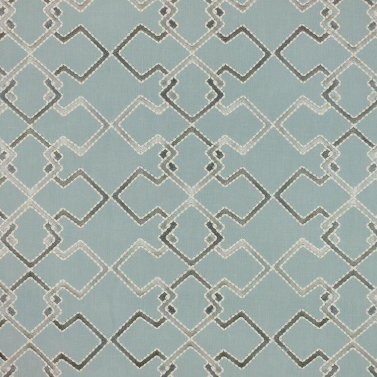 Interlock Trellis Azure by RM CoCo Fabric