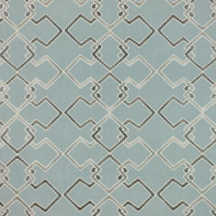 Interlock Trellis Azure by RM CoCo Fabric