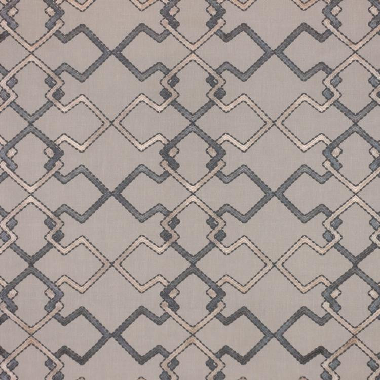 Interlock Trellis Sterling by RM CoCo Fabric