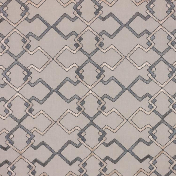 Interlock Trellis Sterling by RM CoCo Fabric