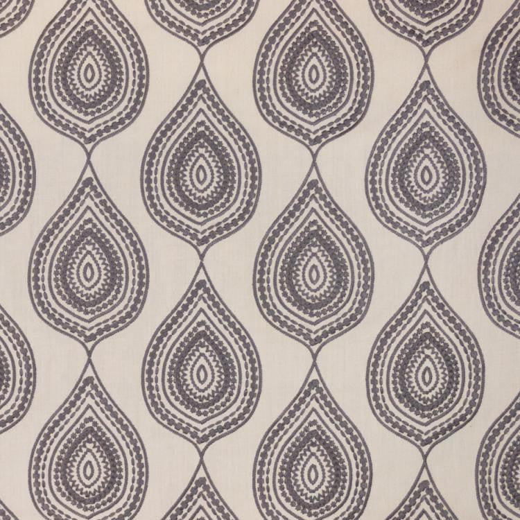 Jambi Paisley Pewter by RM CoCo Fabric