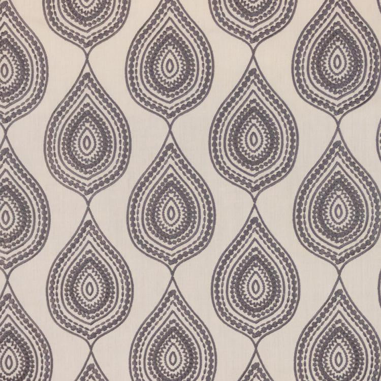 Jambi Paisley Pewter by RM CoCo Fabric