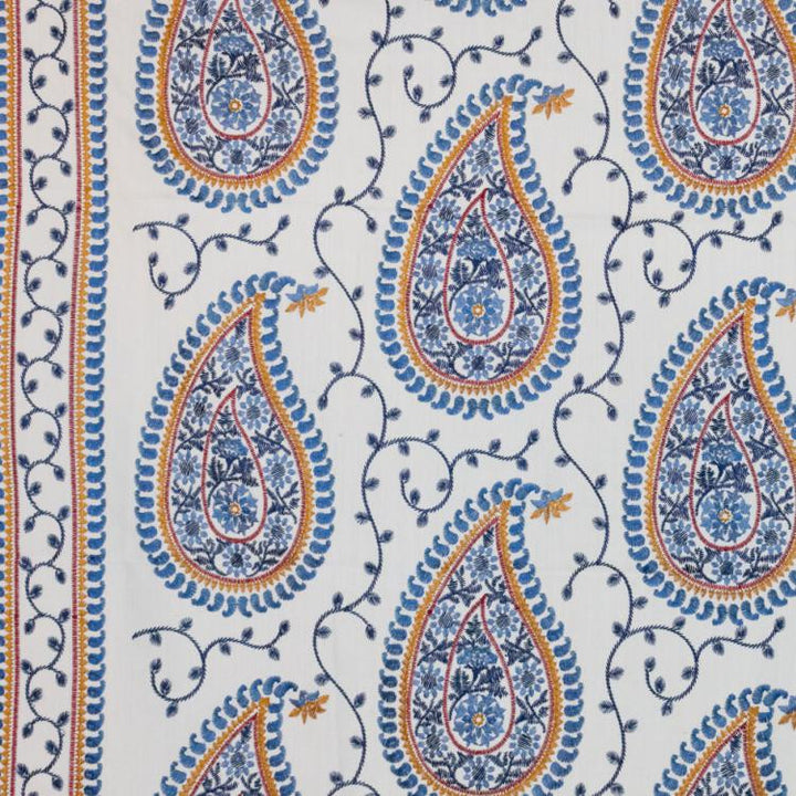 Kadiri Paisley Border Tidewater by RM CoCo Fabric
