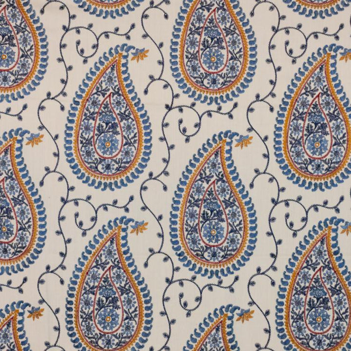 Kadiri Paisley Border Tidewater by RM CoCo Fabric