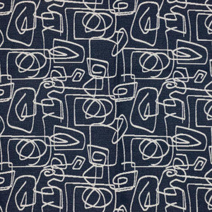 Doodle Navy by RM CoCo Fabric