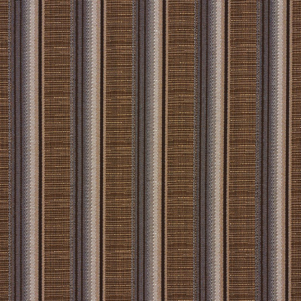 1365 Nutmeg Stripe by Charlotte Fabric Urban Gardens 100% Woven Polyester Asia Exceeds 48,000 Wyzenbeek Rubs (Heavy Duty) Horizontal: 2.5" 54 Inches - Fabric Carolina -