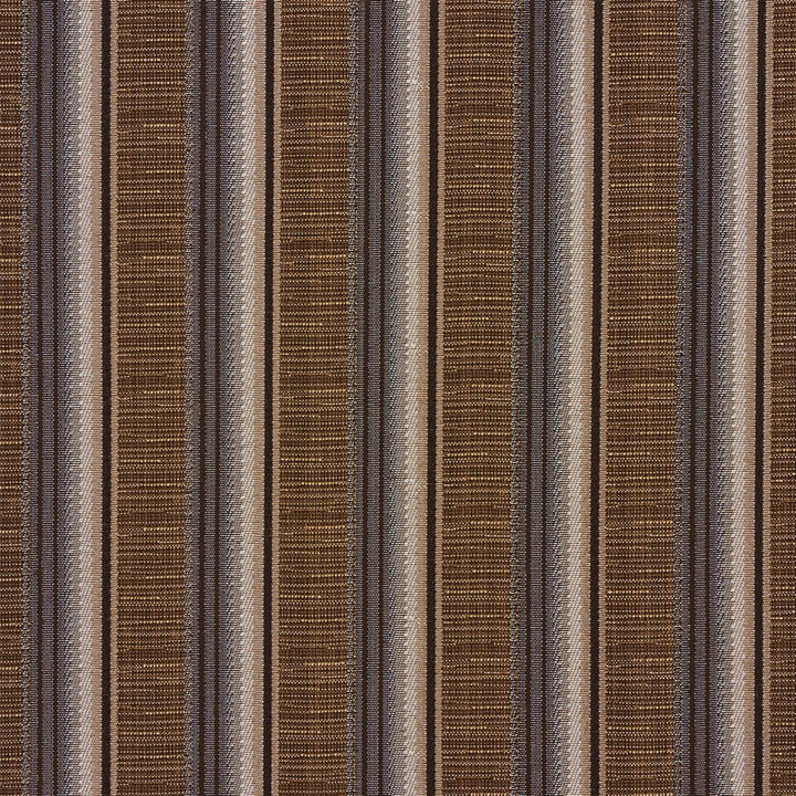 1365 Nutmeg Stripe by Charlotte Fabric Urban Gardens 100% Woven Polyester Asia Exceeds 48,000 Wyzenbeek Rubs (Heavy Duty) Horizontal: 2.5" 54 Inches - Fabric Carolina -