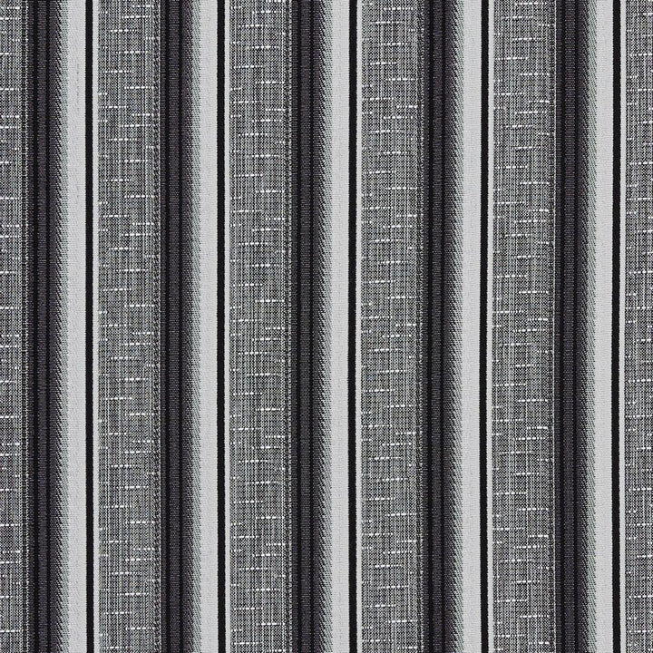 1366 Onyx Stripe by Charlotte Fabric Urban Gardens 100% Woven Polyester Asia Exceeds 48,000 Wyzenbeek Rubs (Heavy Duty) Horizontal: 2.5" 54 Inches - Fabric Carolina -