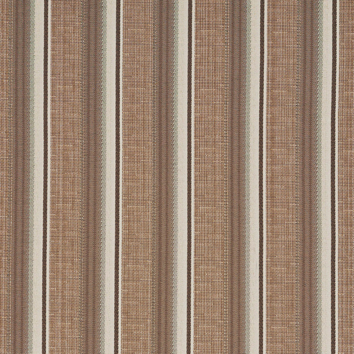 1367 Latte Stripe by Charlotte Fabric Urban Gardens 100% Woven Polyester Asia Exceeds 48,000 Wyzenbeek Rubs (Heavy Duty) Horizontal: 2.5" 54 Inches - Fabric Carolina -