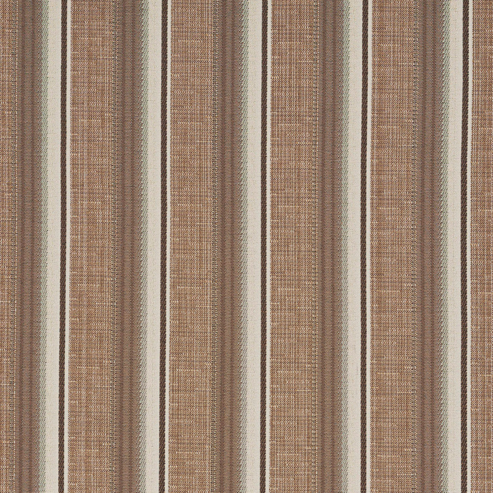 1367 Latte Stripe by Charlotte Fabric Urban Gardens 100% Woven Polyester Asia Exceeds 48,000 Wyzenbeek Rubs (Heavy Duty) Horizontal: 2.5" 54 Inches - Fabric Carolina -