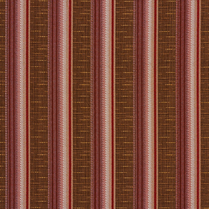1368 Rosewood Stripe by Charlotte Fabric Urban Gardens 100% Woven Polyester Asia Exceeds 48,000 Wyzenbeek Rubs (Heavy Duty) Horizontal: 2.5" 54 Inches - Fabric Carolina -