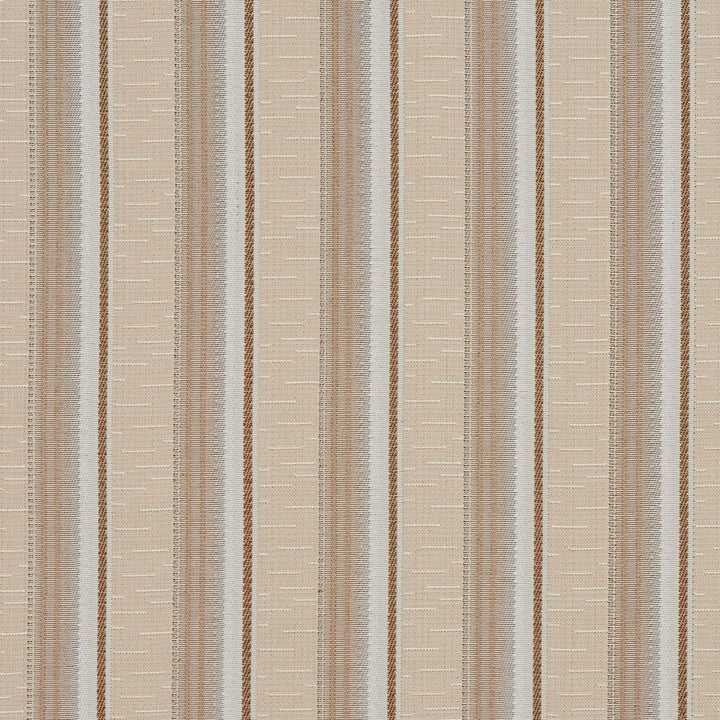 1369 Natural Stripe by Charlotte Fabric Urban Gardens 100% Woven Polyester Asia Exceeds 48,000 Wyzenbeek Rubs (Heavy Duty) Horizontal: 2.5" 54 Inches - Fabric Carolina -