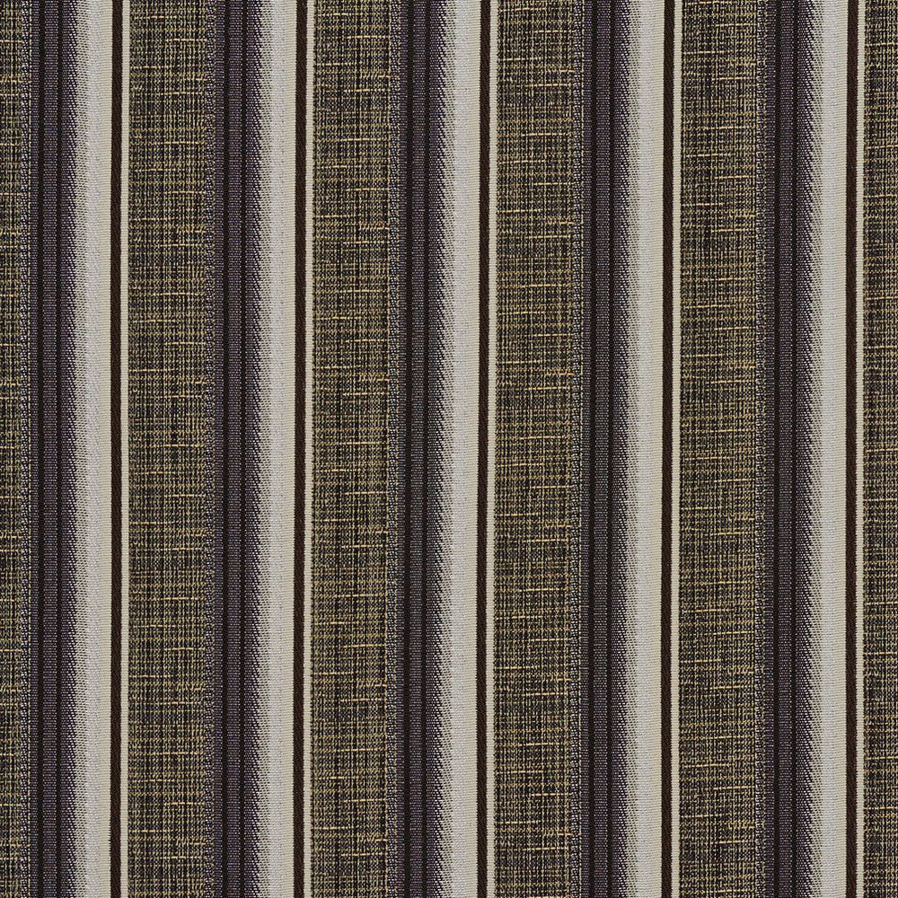 1372 Teak Stripe by Charlotte Fabric Urban Gardens 100% Woven Polyester Asia Exceeds 48,000 Wyzenbeek Rubs (Heavy Duty) Horizontal: 2.5" 54 Inches - Fabric Carolina -