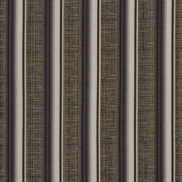1372 Teak Stripe by Charlotte Fabric Urban Gardens 100% Woven Polyester Asia Exceeds 48,000 Wyzenbeek Rubs (Heavy Duty) Horizontal: 2.5" 54 Inches - Fabric Carolina -