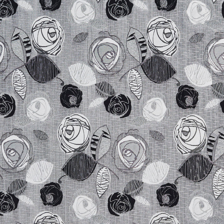 1374 Onyx Bloom by Charlotte Fabric Urban Gardens 100% Woven Polyester Asia Exceeds 48,000 Wyzenbeek Rubs (Heavy Duty) Horizontal: 14.75" x Vertical: 25" 54 Inches - Fabric Carolina -