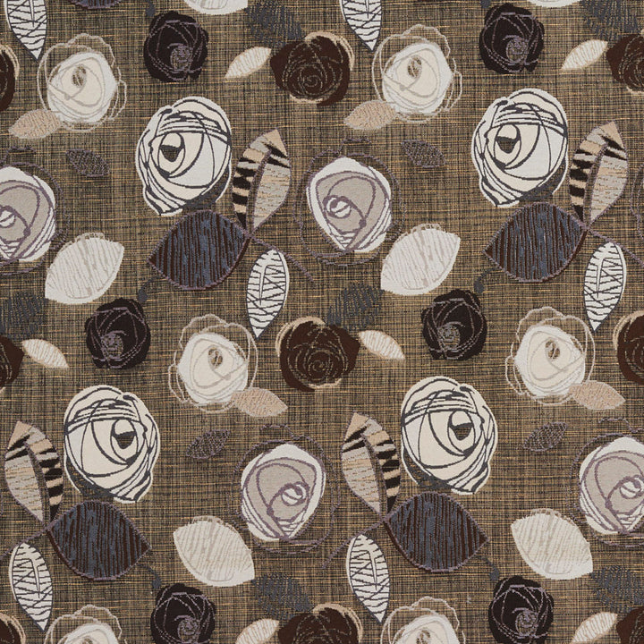 1380 Teak Bloom by Charlotte Fabric Urban Gardens 100% Woven Polyester Asia Exceeds 48,000 Wyzenbeek Rubs (Heavy Duty) Horizontal: 14.75" x Vertical: 25" 54 Inches - Fabric Carolina -