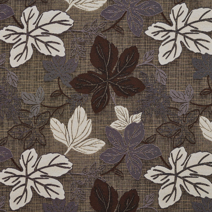 1396 Teak Leaf by Charlotte Fabric Urban Gardens 100% Woven Polyester Asia Exceeds 48,000 Wyzenbeek Rubs (Heavy Duty) Horizontal: 14.75" x Vertical: 14" 54 Inches - Fabric Carolina -