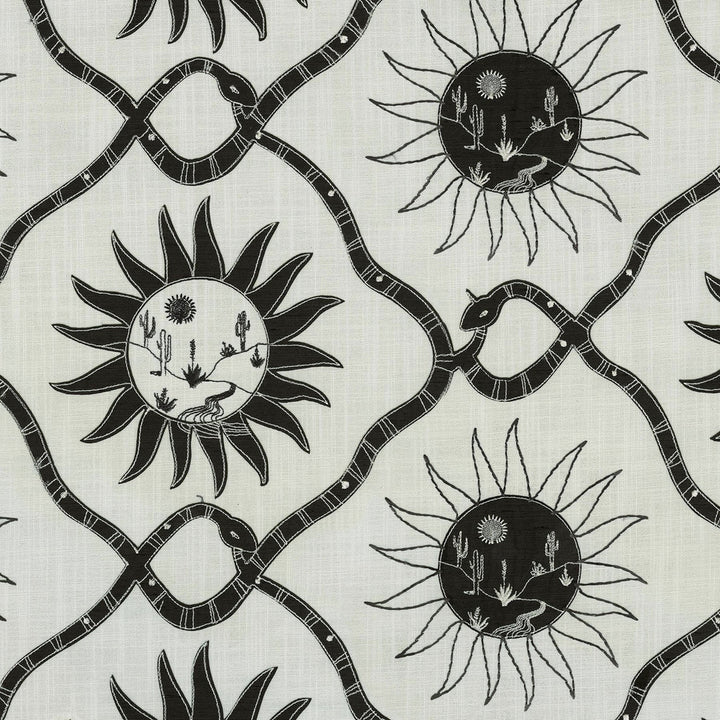 Sol Emb Coal 140021 by Elana Gabrielle Fabric - 54% polyester, 46% cotton Embroidery: 80% polyester, 20% rayon India 51000 Horizontal: 13.5 and Vertical: 9.5 56 - Fabric Carolina -