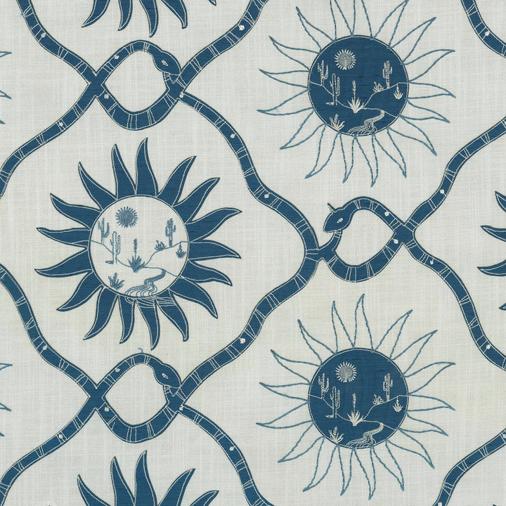 Sol Emb Bleubell 140020 by Elana Gabrielle Fabric - 54% polyester, 46% cotton Embroidery: 80% polyester, 20% rayon India 51000 Horizontal: 13.5 and Vertical: 9.5 56 - Fabric Carolina -