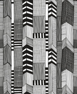Ruutukaava Ebony and Eggshell by Seabrook Wallpaper
