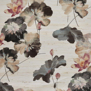 Water Lilies Grass (Wp) # 01 Bracken by 1838 Wallcoverings Wallpaper