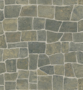 Slate Grey Rock Wall Wallpaper by Brewster