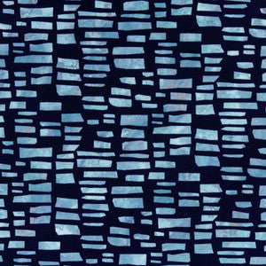 Fusion Flock (Wp) # 03 Blue Dusk by 1838 Wallcoverings Wallpaper