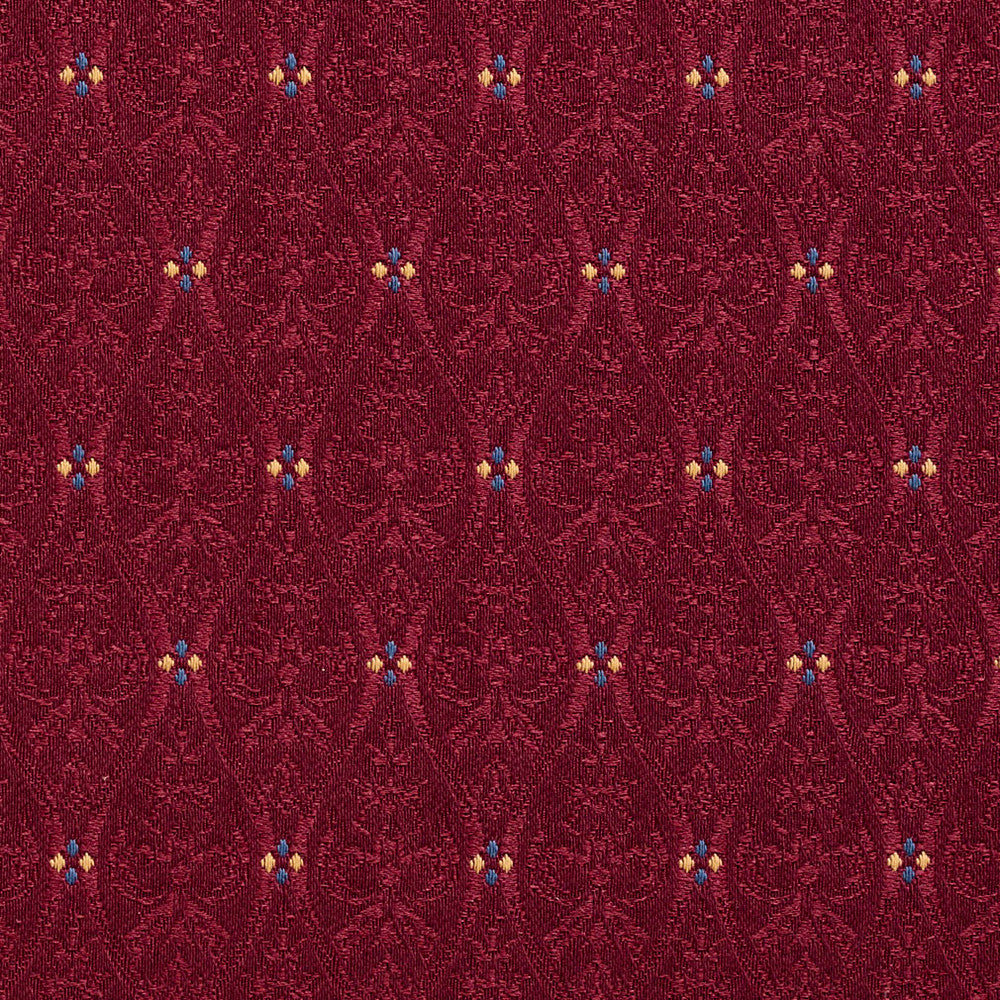 1478 Bordeaux by Charlotte Fabric Uptown Jacquards II 61% Cotton, 39% Polyester Made In USA Exceeds 70,000 Wyzenbeek Rubs (Heavy Duty) Horizontal: 2" x Vertical: 3" 54 Inches - Fabric Carolina -