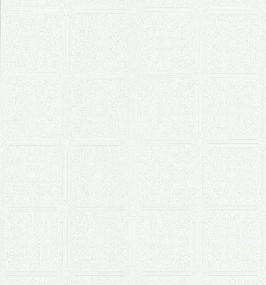 Montelupo Paintable Paintable Wallpaper by Brewster Paintable Solutions III Covers about 56.4 square feet 20.5-in by 33-ft long roll Prepasted 5 - Fabric Carolina -