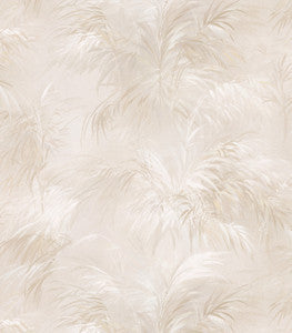 Palm Fern Beige Textures Pattern Wallpaper by Brewster