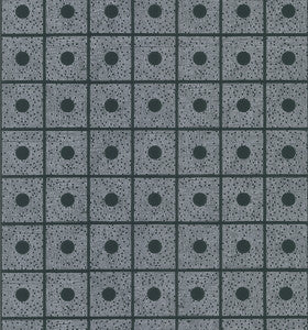 Domino Black Tile Wallpaper by Brewster