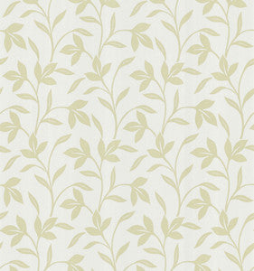 Flora Beige Trailing Leaves Wallpaper by Brewster