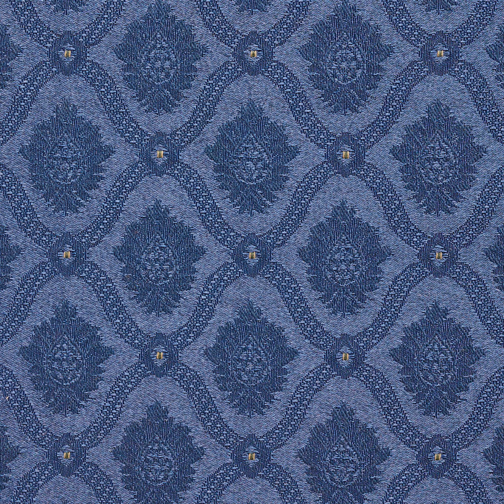 1495 Azure by Charlotte Fabric Uptown Jacquards II 54% Cotton, 46% Polyester Made In USA Exceeds 70,000 Wyzenbeek Rubs (Heavy Duty) Horizontal: 3" x Vertical: 3.25" 54 Inches - Fabric Carolina -