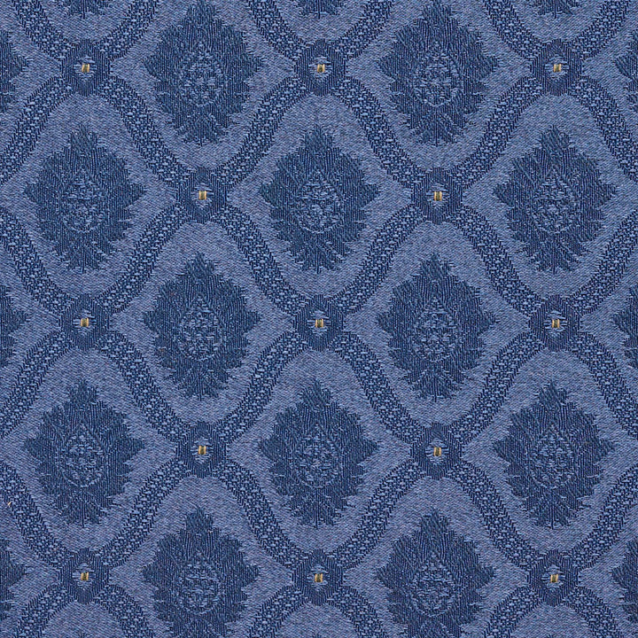1495 Azure by Charlotte Fabric Uptown Jacquards II 54% Cotton, 46% Polyester Made In USA Exceeds 70,000 Wyzenbeek Rubs (Heavy Duty) Horizontal: 3" x Vertical: 3.25" 54 Inches - Fabric Carolina -