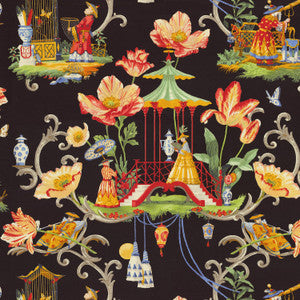 East Of The Moon Night-Rb21 150010 by Harrison Howard Fabric