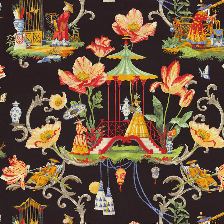 East Of The Moon Night 150010 by Harrison Howard Fabric - 100%Cotton PERU 42000 Horizontal: 27 and Vertical: 25.25 54 - Fabric Carolina -