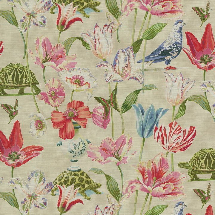 Enchanted Garden Primavera 150050 by Harrison Howard Fabric 100% Cotton Peru 15000 Horizontal: 27 and Vertical: 25.25 54 - Fabric Carolina -