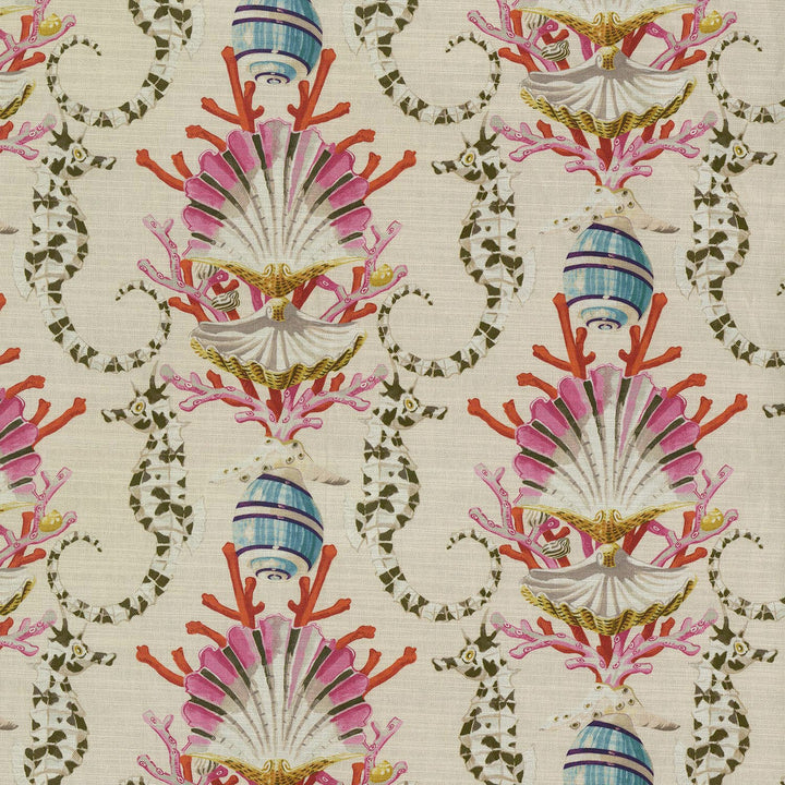 Mariner'S Song Aquarium 150060 by Harrison Howard Fabric 100% Cotton Peru 15000 Horizontal: 6.75 and Vertical: 10.25 54 - Fabric Carolina -