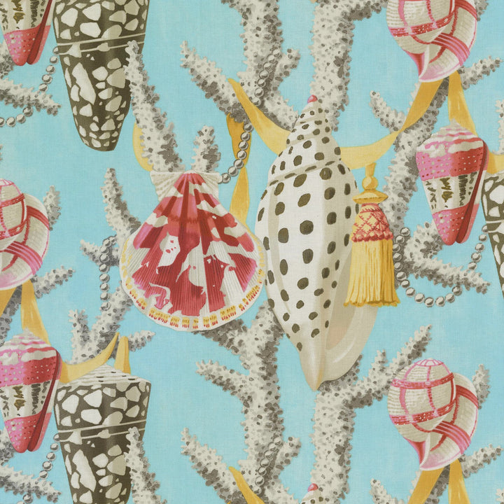 Ocean Wonders Tiffany 150070 by Harrison Howard Fabric - 100% Cotton PERU Horizontal: 13.5 and Vertical: 12.6 54 - Fabric Carolina -