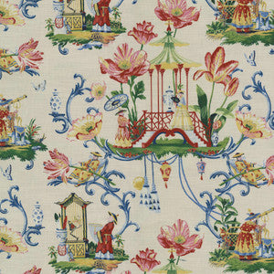 East Of The Moon Porcelain 150080 by Harrison Howard Fabric