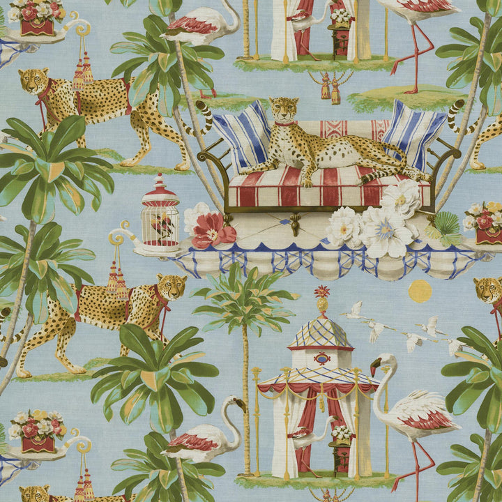 Night In India Dawn 150090 by Harrison Howard Fabric - 100% Cotton PERU Horizontal: 27 and Vertical: 25.25 54 - Fabric Carolina -