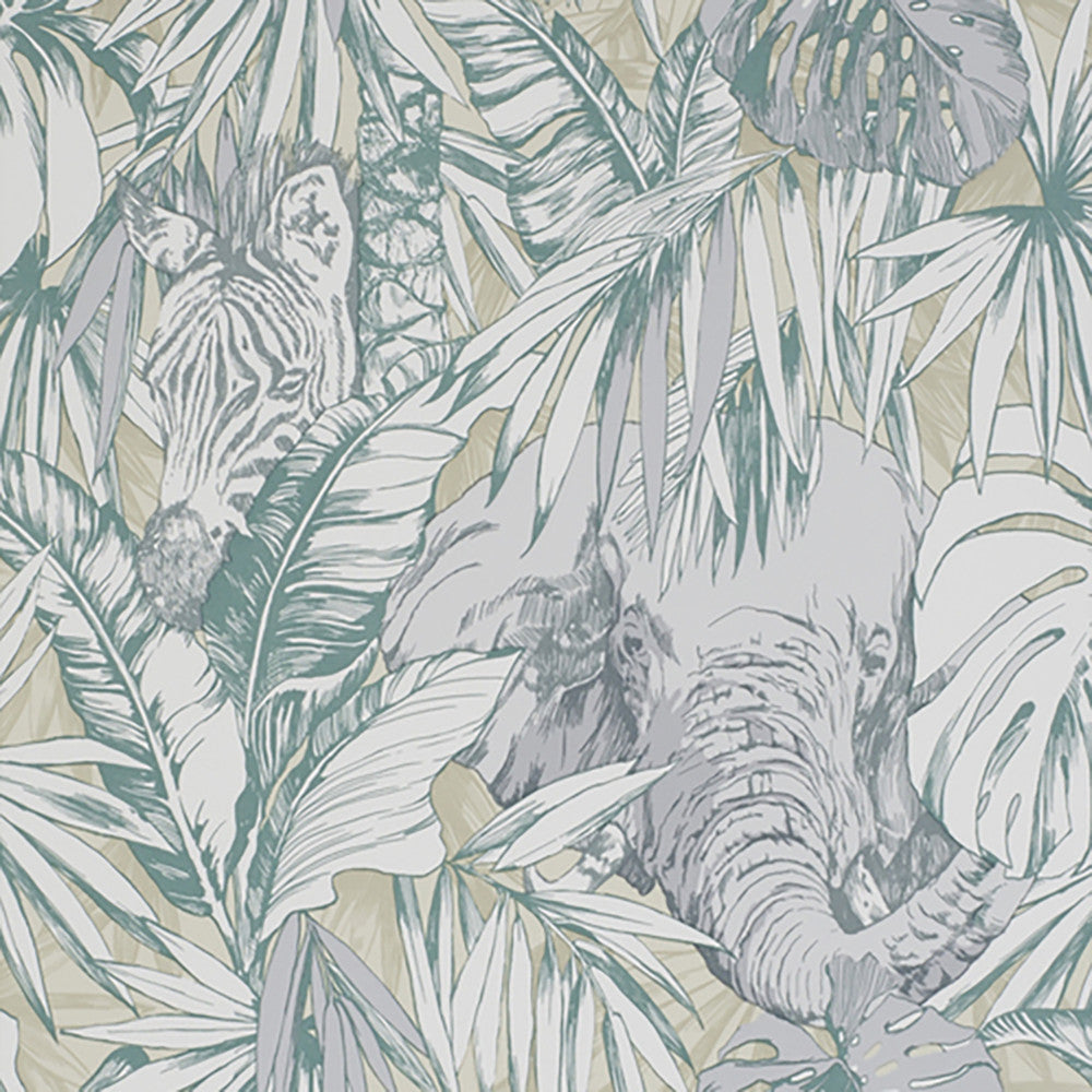1566 76W7271 by JF Wallcovering RAINFOREST WALLCOVERINGS 100% Wallpaper United Kingdom Horizontal: and Vertical: 20.8 20.5 - Fabric Carolina -