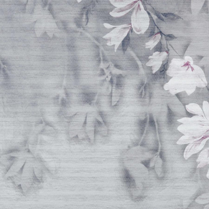 Trailing Magnolia Paperweave (Wp) # 01 Mist by 1838 Wallcoverings Wallpaper Pavilion STRAIGHT PASTE THE WALL UNITED KINGDOM V-118.1"H-66.9" 33.5"X6.5YD - Fabric Carolina -