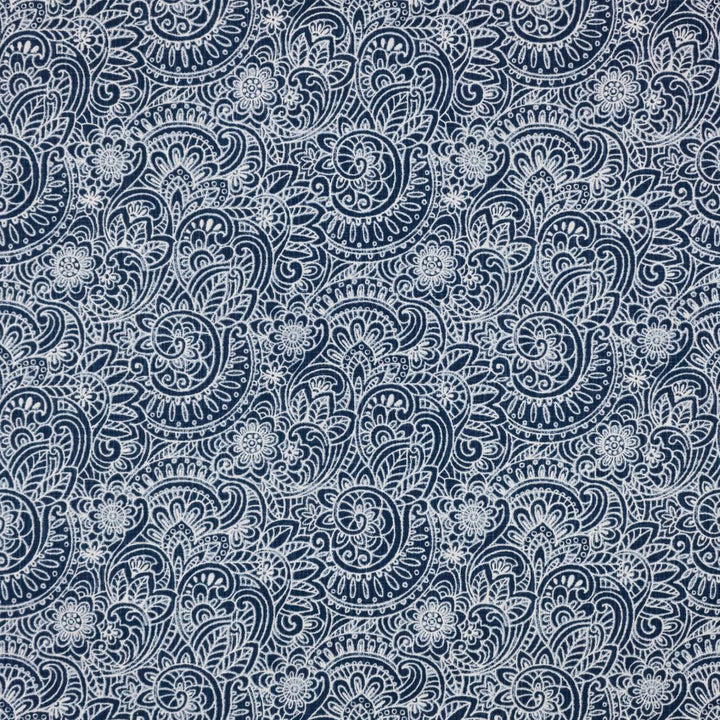 Flower Power Cobalt by RM CoCo Fabric Inspired Living Vol 16 100% Cotton See Sample 30000 Horizontal: 5.25 and Vertical: 12.75 54 - Fabric Carolina -