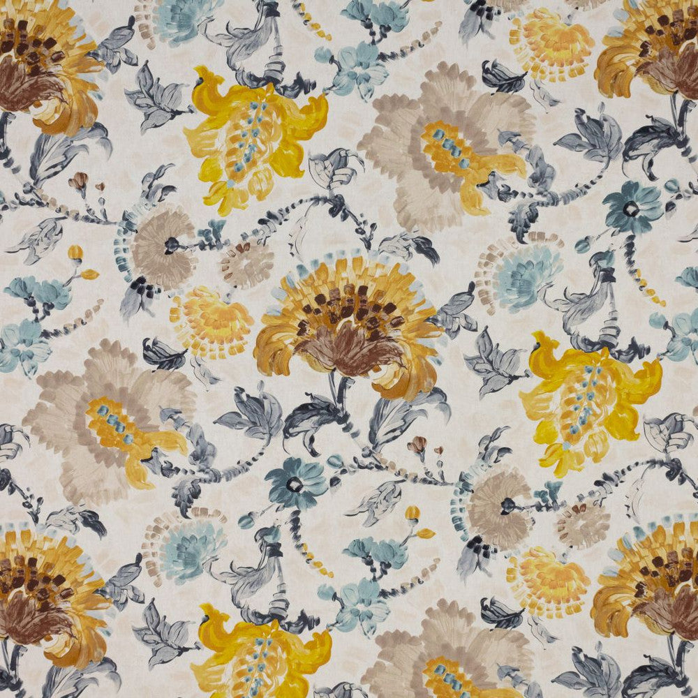 Brushstroke Floral Gold Rush by RM CoCo Fabric