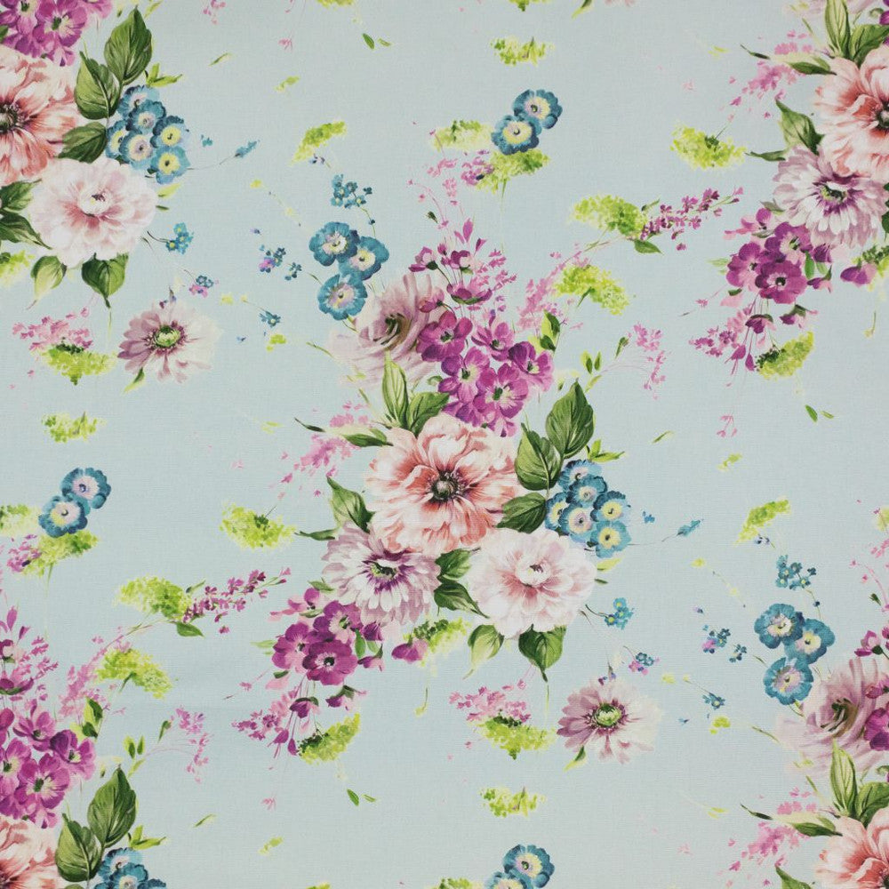 Rose Hill Cornflower by RM CoCo Fabric Inspired Living Vol 16 100% Cotton See Sample 0 Horizontal: 27.16 and Vertical: 25.2 55 - Fabric Carolina -
