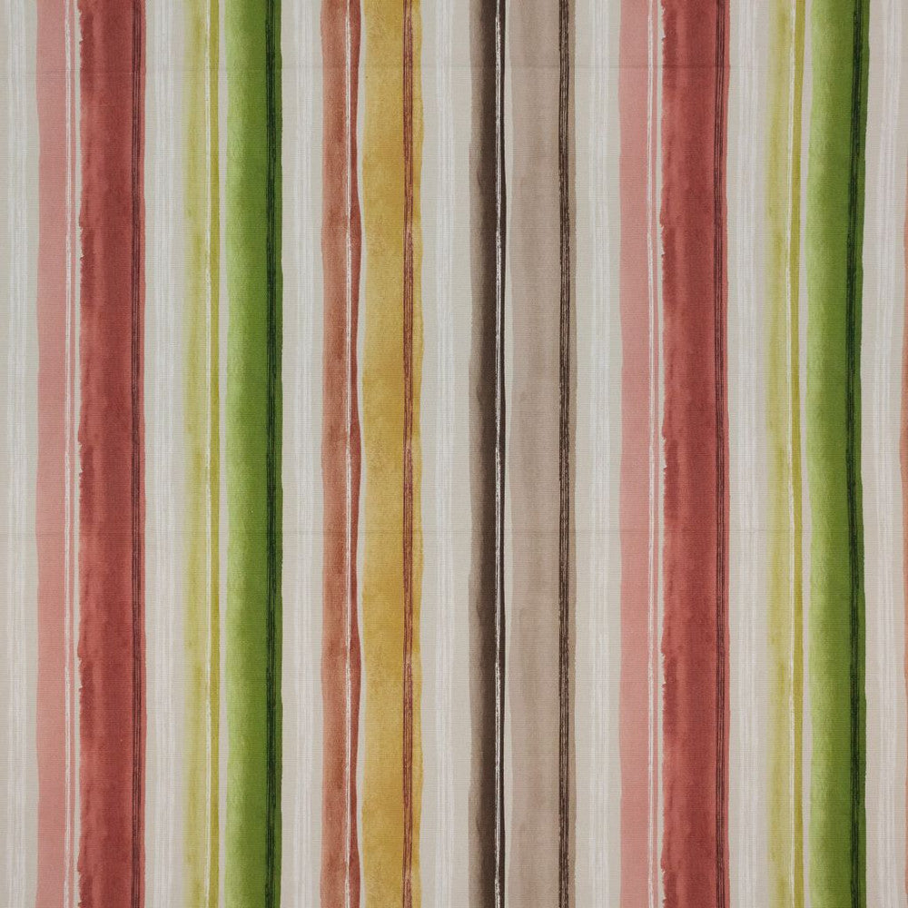Rose Hill Stripe Coral by RM CoCo Fabric Inspired Living Vol 14 100% Cotton See Sample 22500 Horizontal: 18.117.4 55  - Fabric Carolina -