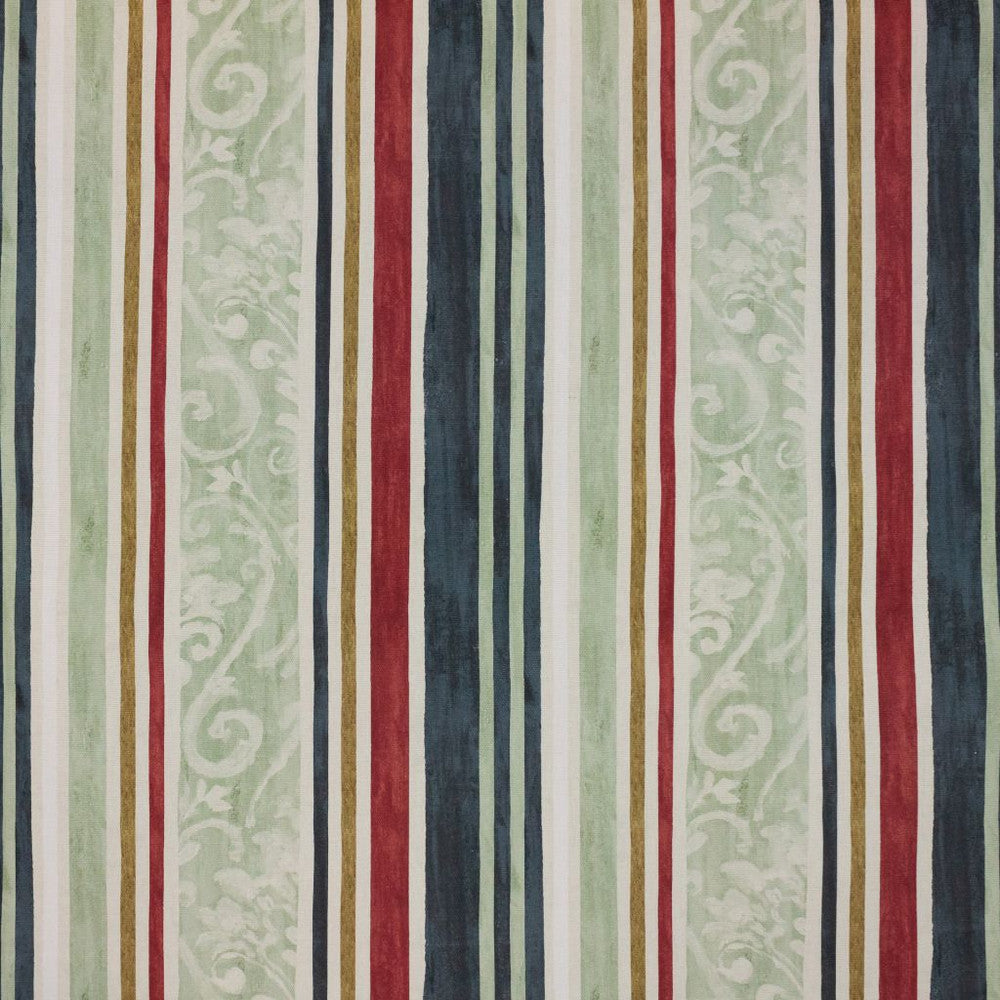 Constantinople Stripe Tuscan Red by RM CoCo Fabric Inspired Living Vol 15 100% Cotton See Sample 0 Horizontal: 10.86 and Vertical: 12.6 55 - Fabric Carolina -