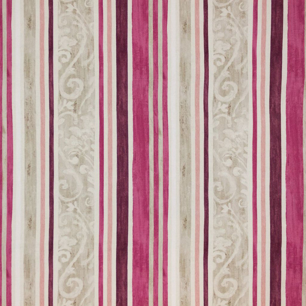 Constantinople Stripe Cassis by RM CoCo Fabric Inspired Living Vol 15 100% Cotton See Sample 0 Horizontal: 10.8612.6 55  - Fabric Carolina -