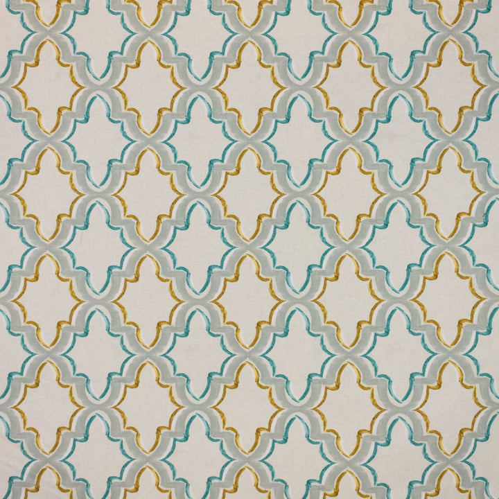 Constantinople Trellis Aegean by RM CoCo Fabric